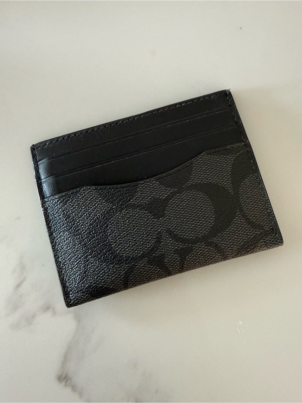 COACH  Slim Card Wallet W/ Clear Window for ID